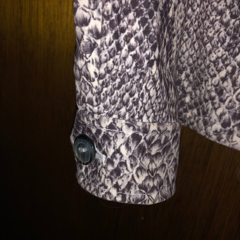 St John Snakeskin Pattern Jacket S - image 4